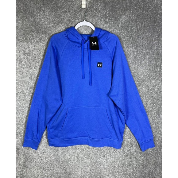 Under Armour Other - Under Armour Loose Rival Fleece Hoodie Mens‎ Size 2XL Blue Kangaroo Pocket New